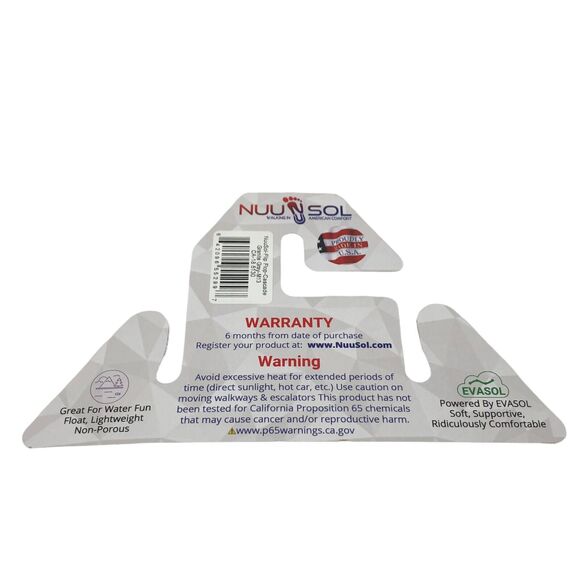 NEW Nuusol Cascade Flip Flops Granite Gray Mens 13 Made in USA - Picture 8 of 8